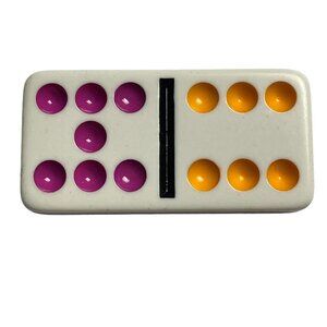 Double Nine Dominoes Replacement Tile 6 7 Color Dot Vintage 1998 mq